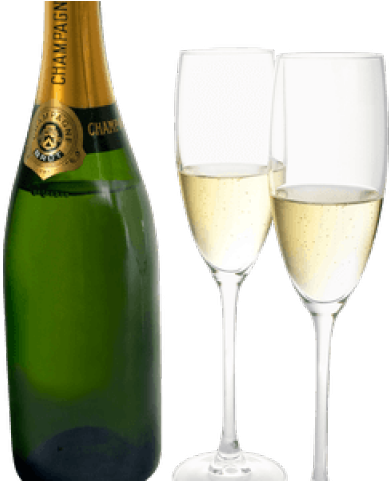Liquor Clipart Champagne Bottle - Бокал Шампанского (640x480), Png Download