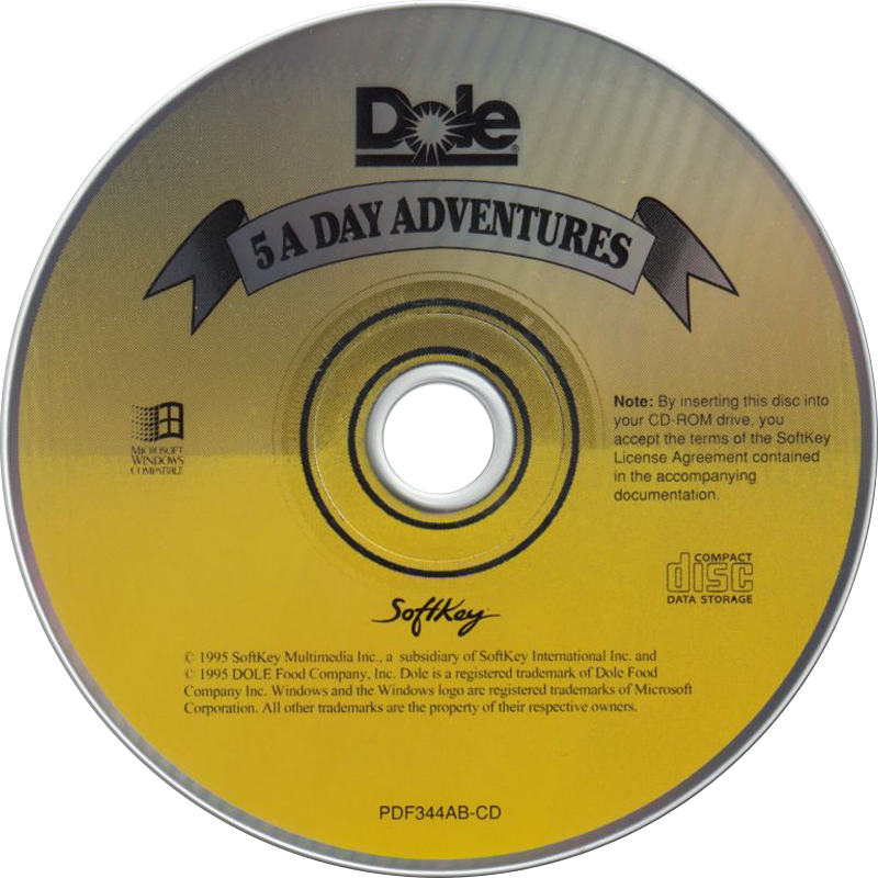 Dole 5 A Day Adventures - Cd (800x800), Png Download