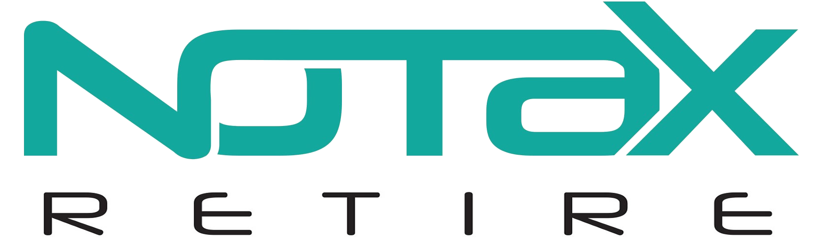 No Tax Retire (1666x506), Png Download