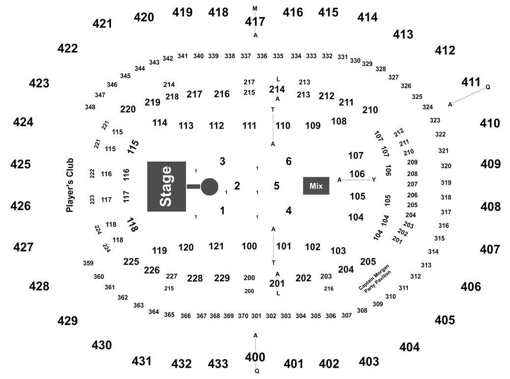 Concert Section 225 Capital One Arena (1050x780), Png Download
