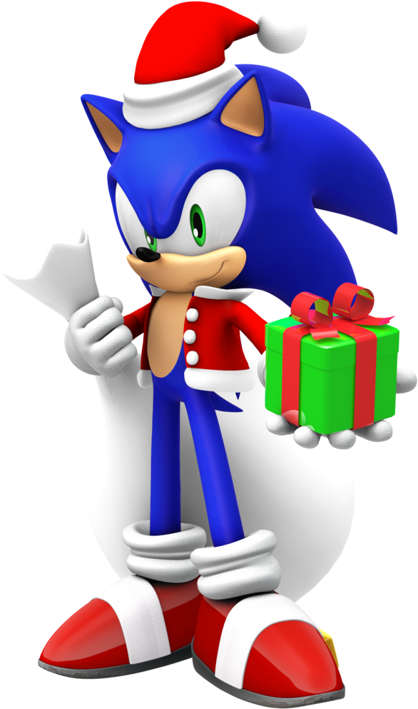 Roleplay Universe Images Modern Christmas Sonic By - Christmas Sonic Renders (1024x1024), Png Download
