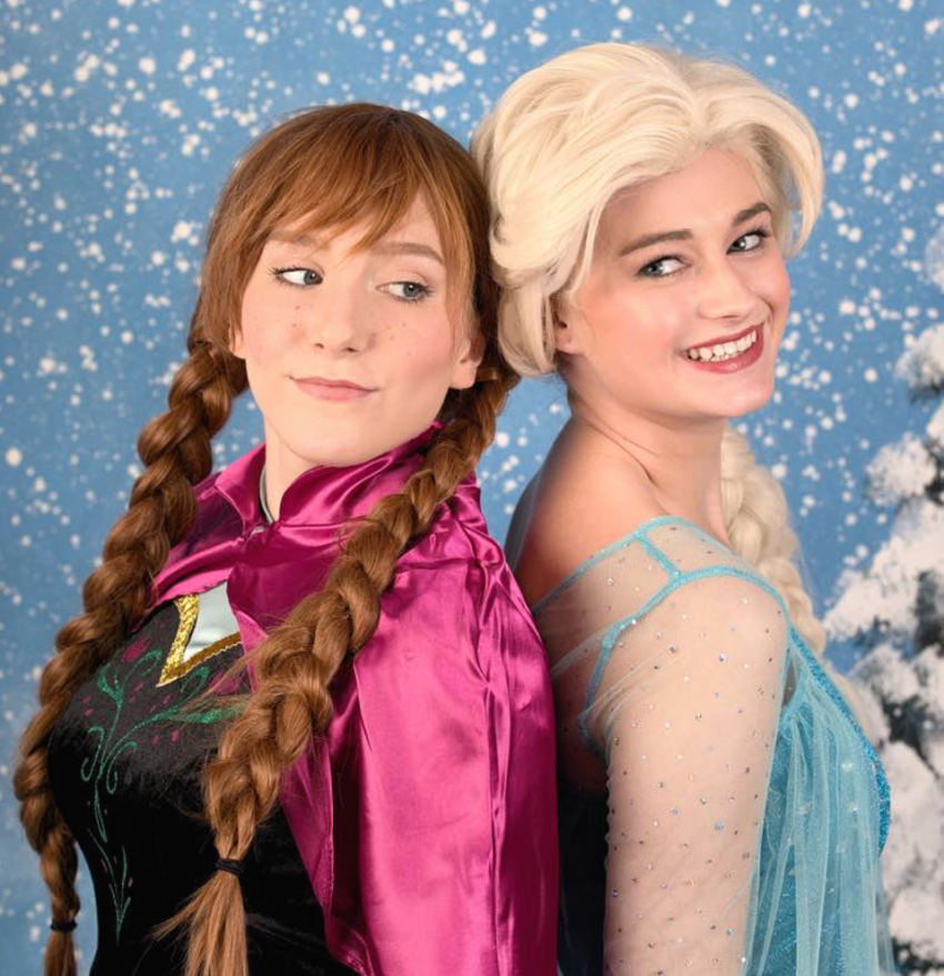 Elsa And Anna - Girl (850x879), Png Download
