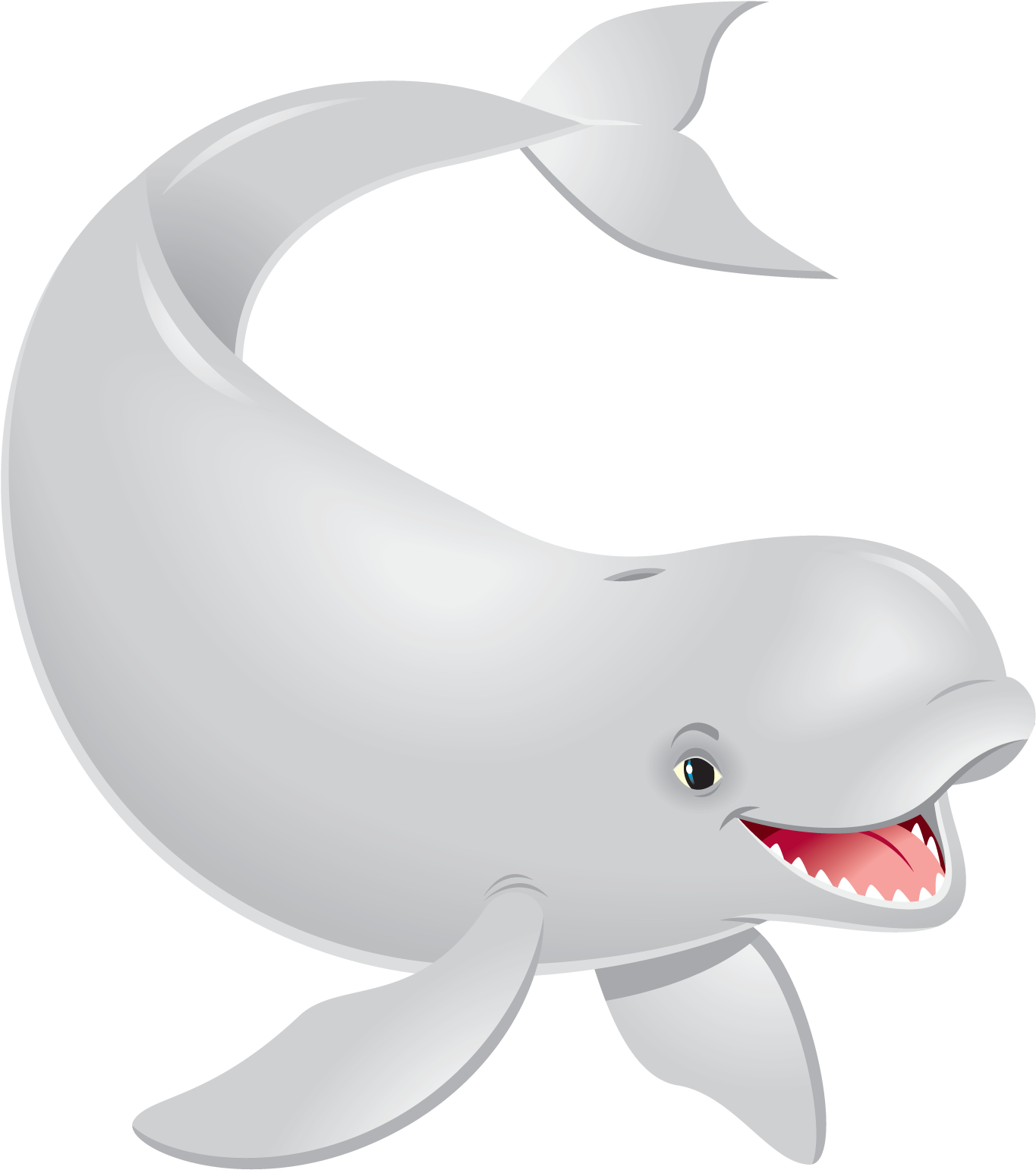 Beluga Whale - Wholphin (1463x1633), Png Download