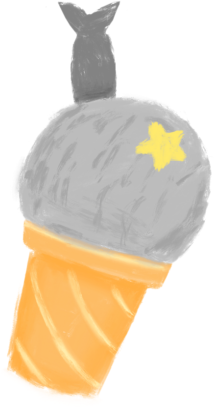 Lucky Star Packaging - Ice Cream Cone (1032x1193), Png Download