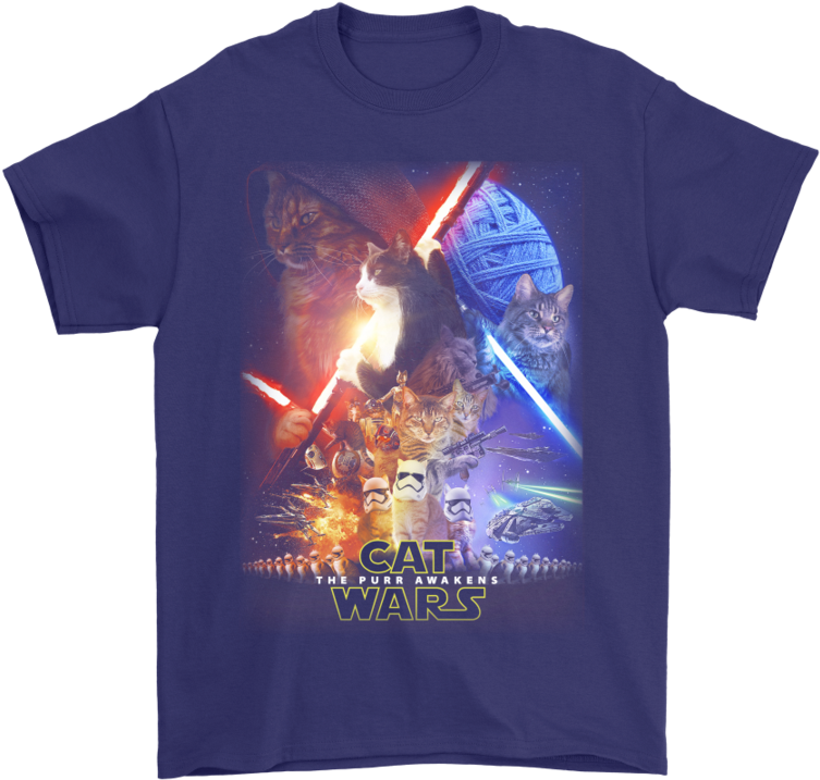 Cat Wars The Purr Awakens Mashup Star Wars The Force - Vegas Golden Knights Stanley Cup Champions (900x900), Png Download