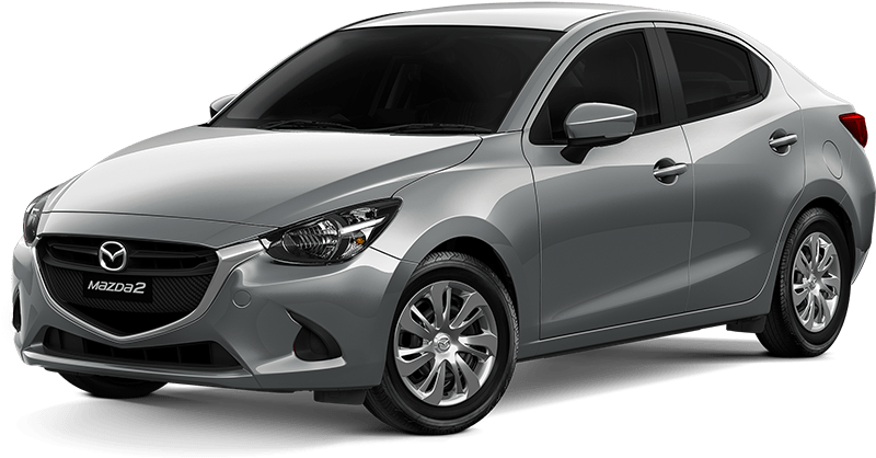 Mazda 2 Sedan Grey (980x520), Png Download