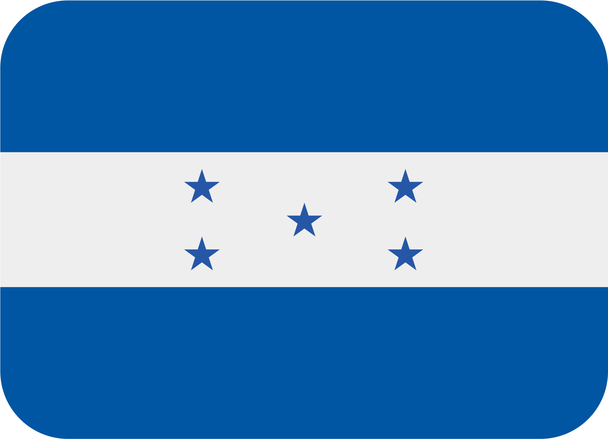 Flag Of Honduras - Honduras 🇭 🇳 (2048x2048), Png Download