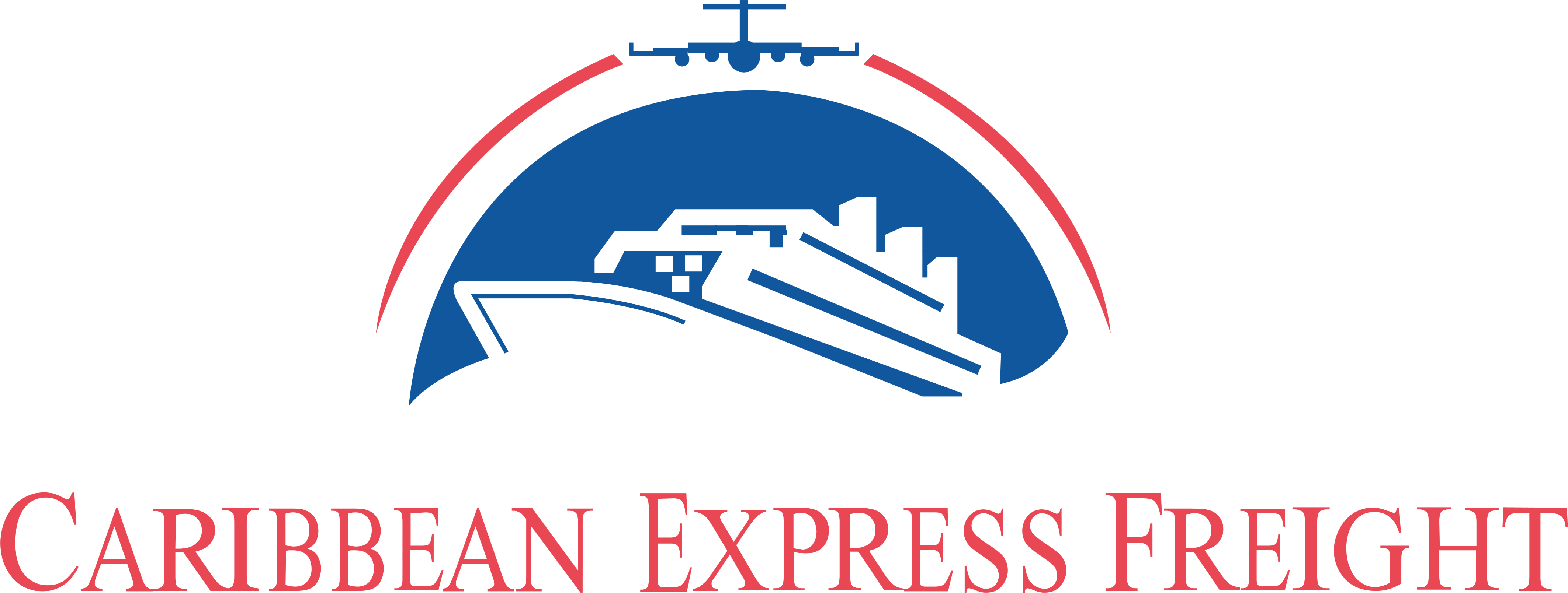 Caribbean Express Freight Logo, Logotype - Freight Logo (4400x1818), Png Download
