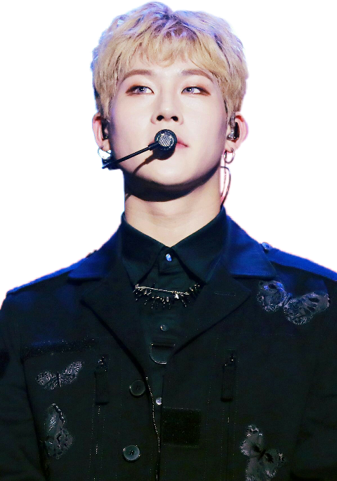 Jooheon Green Eyes (480x686), Png Download