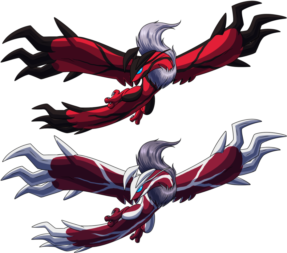 Xerneas And Yveltal - Pokemon Shiny Yveltal (937x852), Png Download