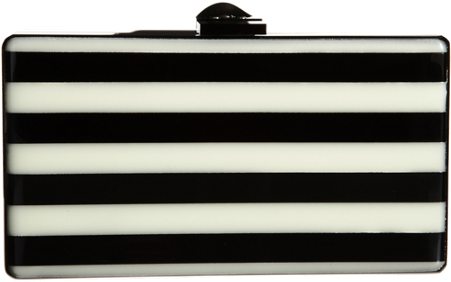 Edie Parker Jean Stripe Glow Lucite Lux® Clutch - Coin Purse (450x750), Png Download