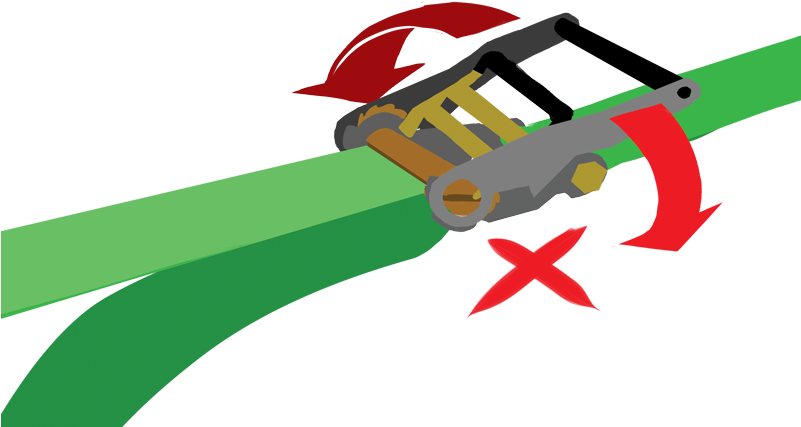 Slackline With The Ratchet Upside Down - Illustration (800x447), Png Download