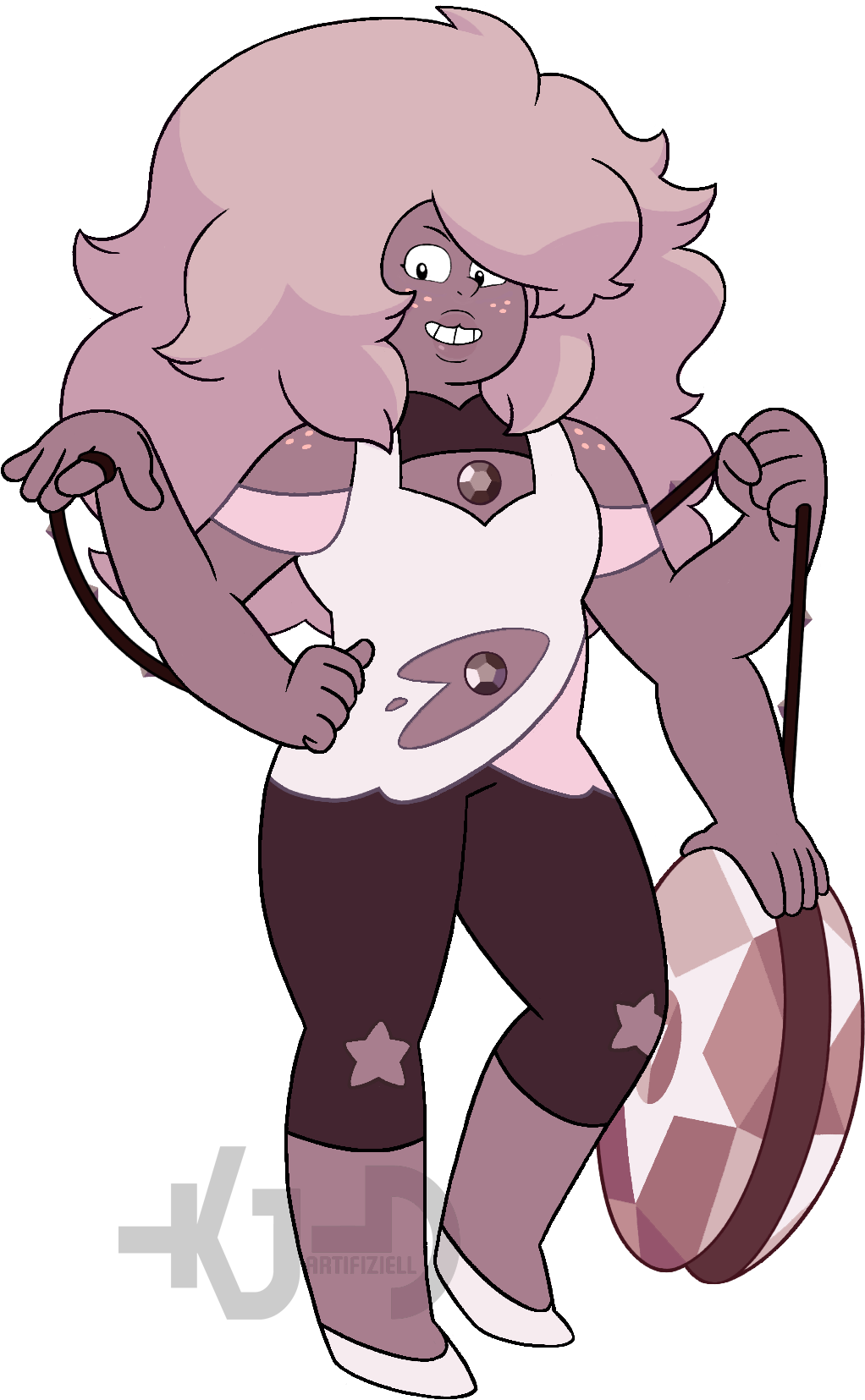 Smoky Quartz - Smoky Quartz Rose And Amethyst (1080x1920), Png Download
