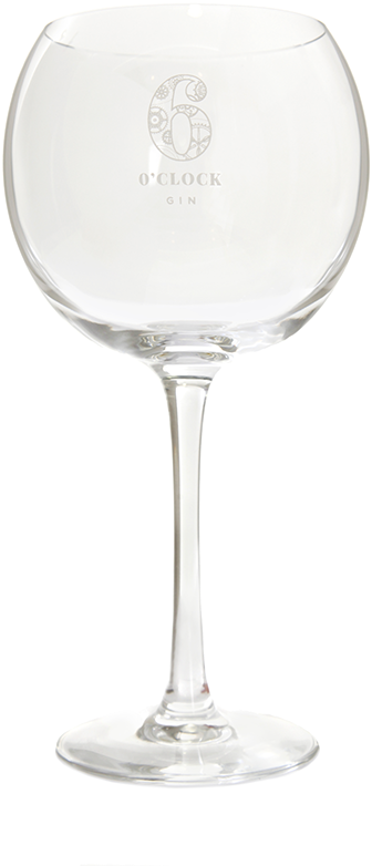 6 O'clock Gin Copa Glass - 6 O Clock Gin Glass (712x890), Png Download