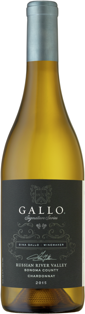 Gina Gallo - Glass Bottle (316x1100), Png Download