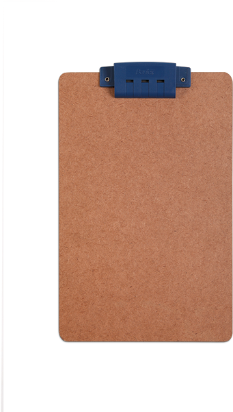 Masonite Clipboard With Plastic Clip - Suede (600x600), Png Download