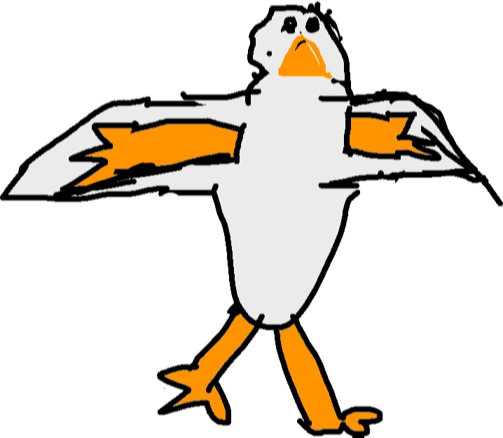 Drawing - Bird (718x625), Png Download