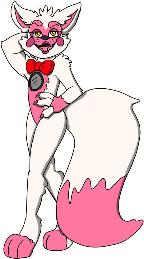 Funtime Foxy He's Looking Fabulous - Fnaf Funtime Foxy Tail (700x1000), Png Download