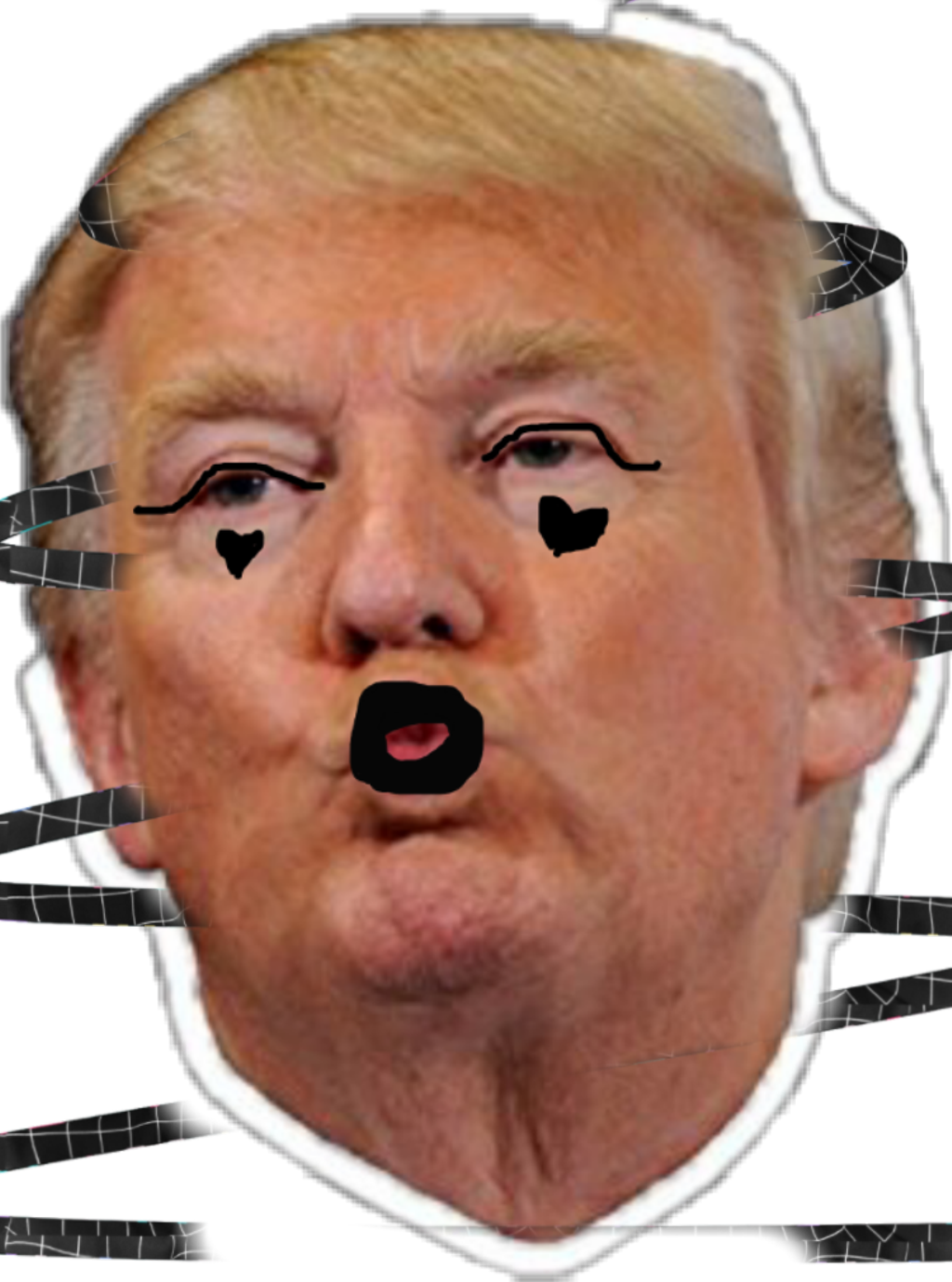 Trump Sticker - Illustration (1024x1379), Png Download