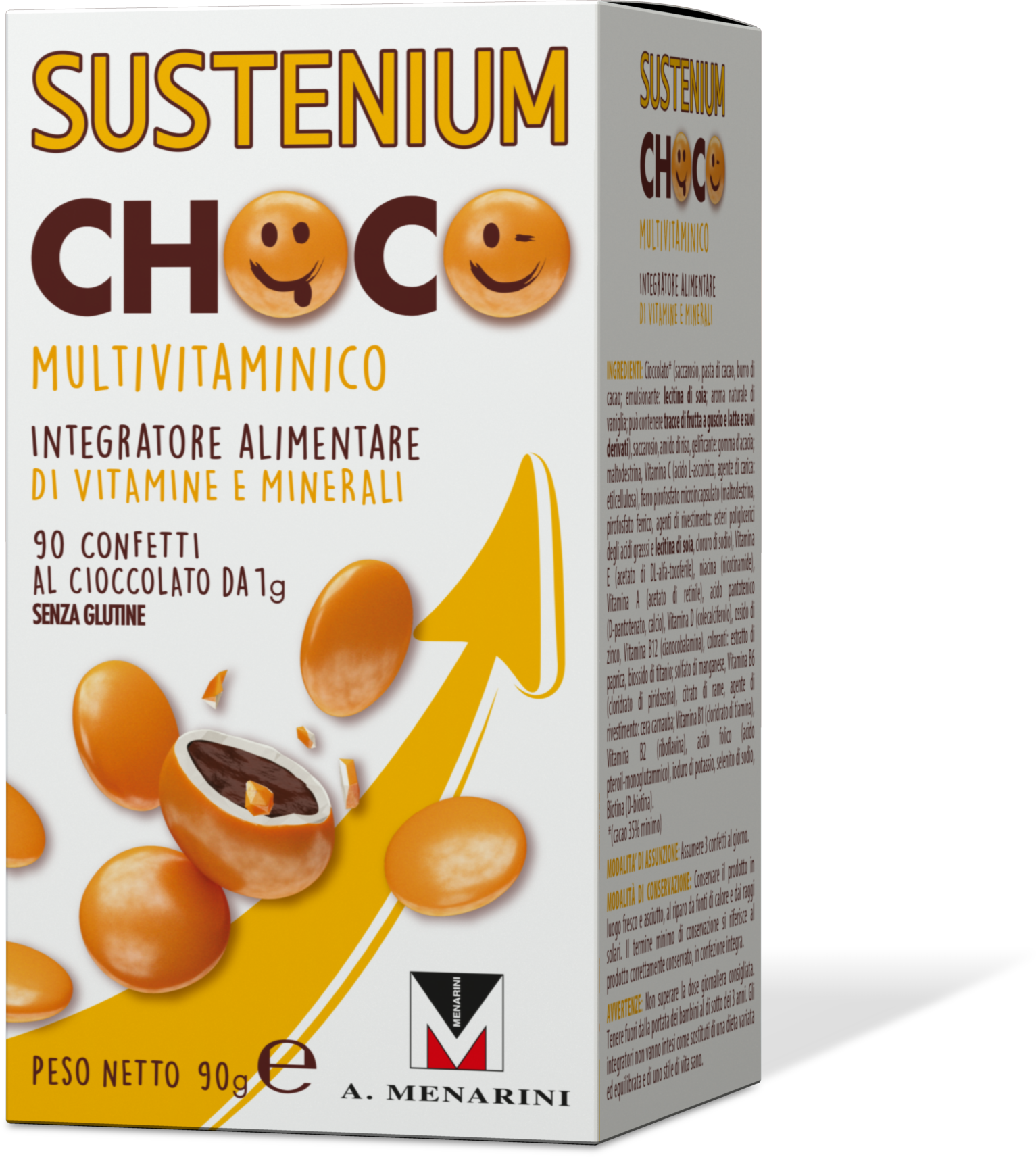 Sustenium Choco Multivitaminico Is A Food Supplement - Sustenium Choco (1533x1712), Png Download