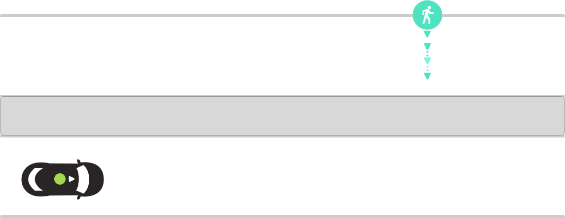 A, Jaywalking Pedestrian Divided Road Left-a - Paper Product (1146x444), Png Download