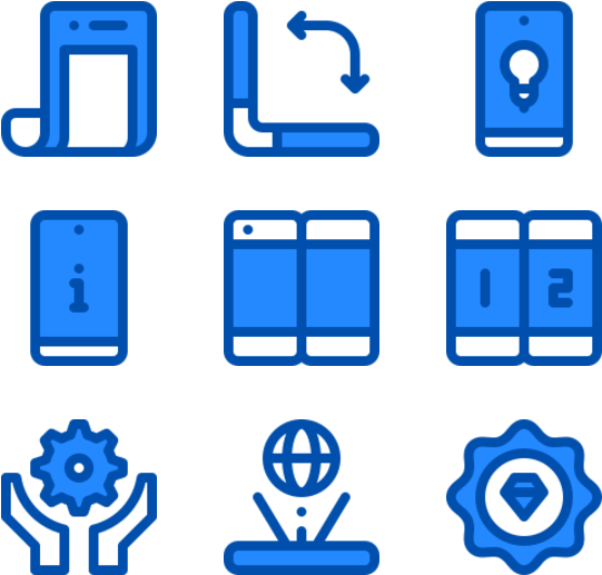 Folding Phone (600x564), Png Download