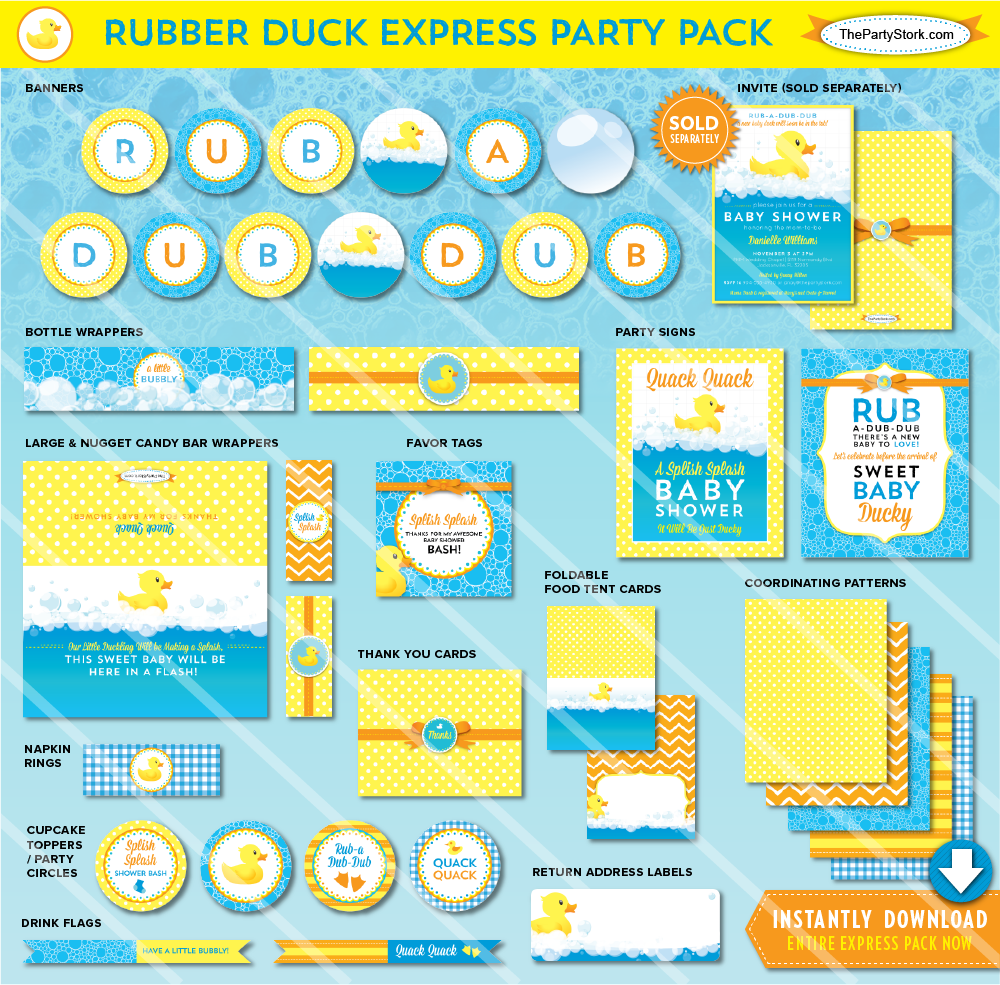 Duck Baby Shower Theme Beautiful Rubber Ducky Baby (1000x985), Png Download