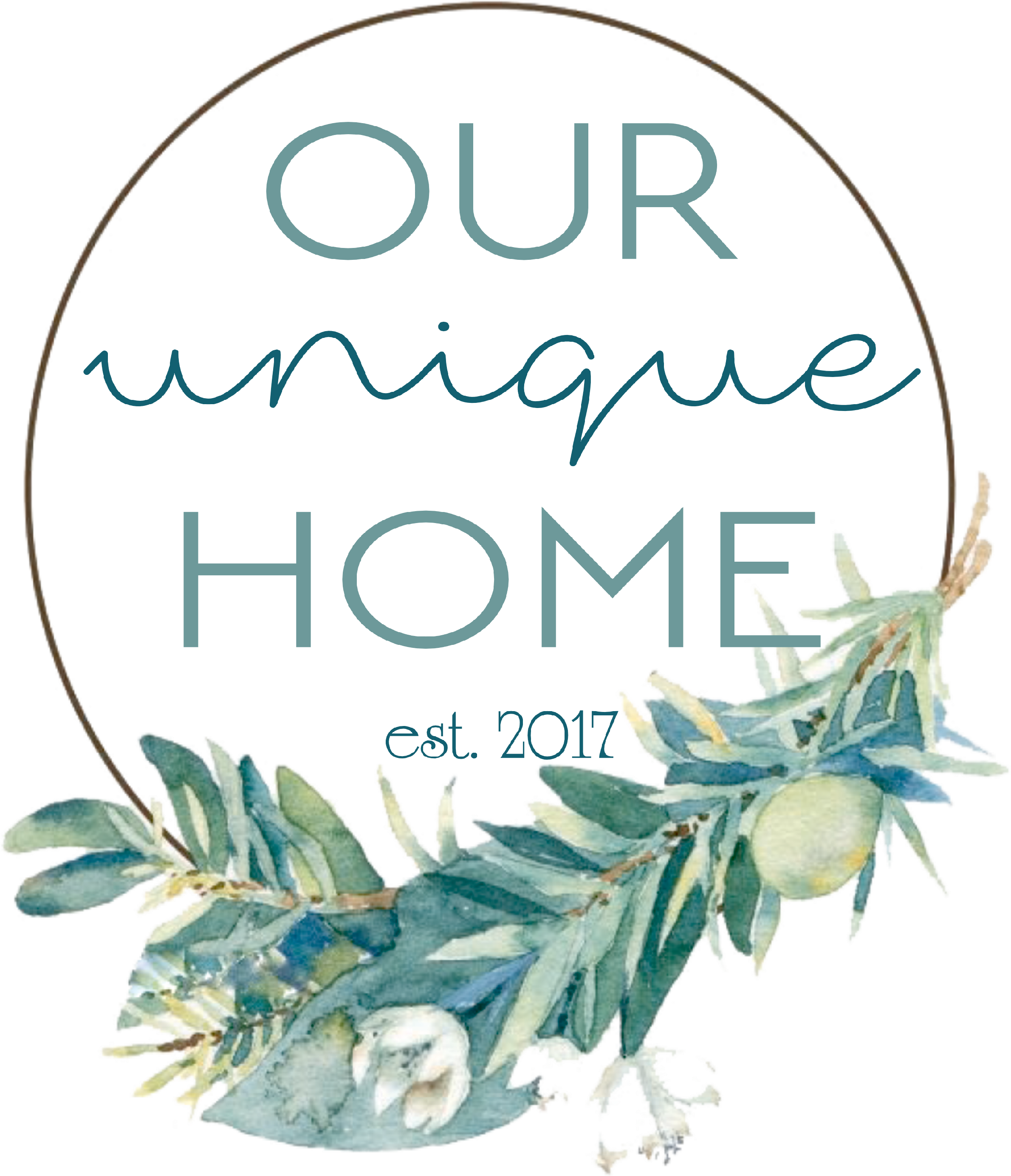 Leaves And Flowers Watercolor (3000x3000), Png Download