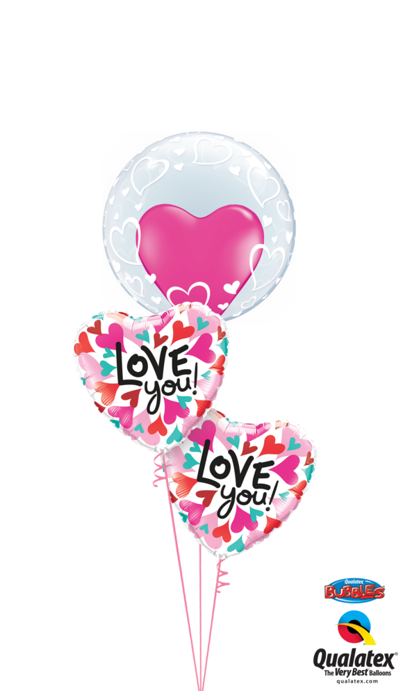 Burbuja De Amor - Qualatex (580x994), Png Download