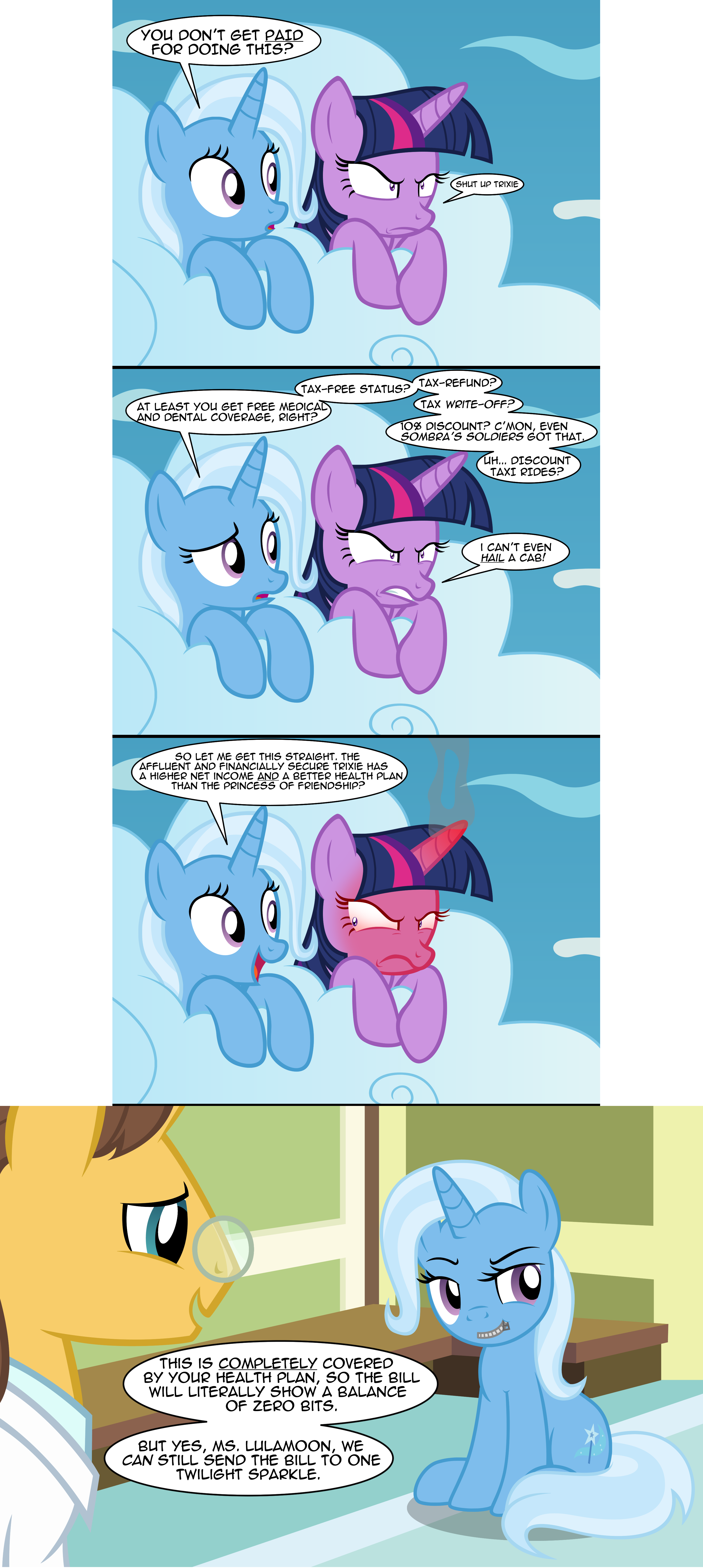 Uploaded - Twilight Sparkle X Trixie Comic (2952x6583), Png Download