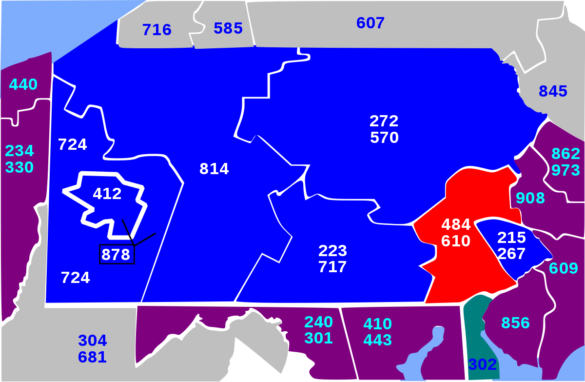 Oregon County Map With Zip Codes Best Of Area Codes - 484 Area Code (1200x783), Png Download
