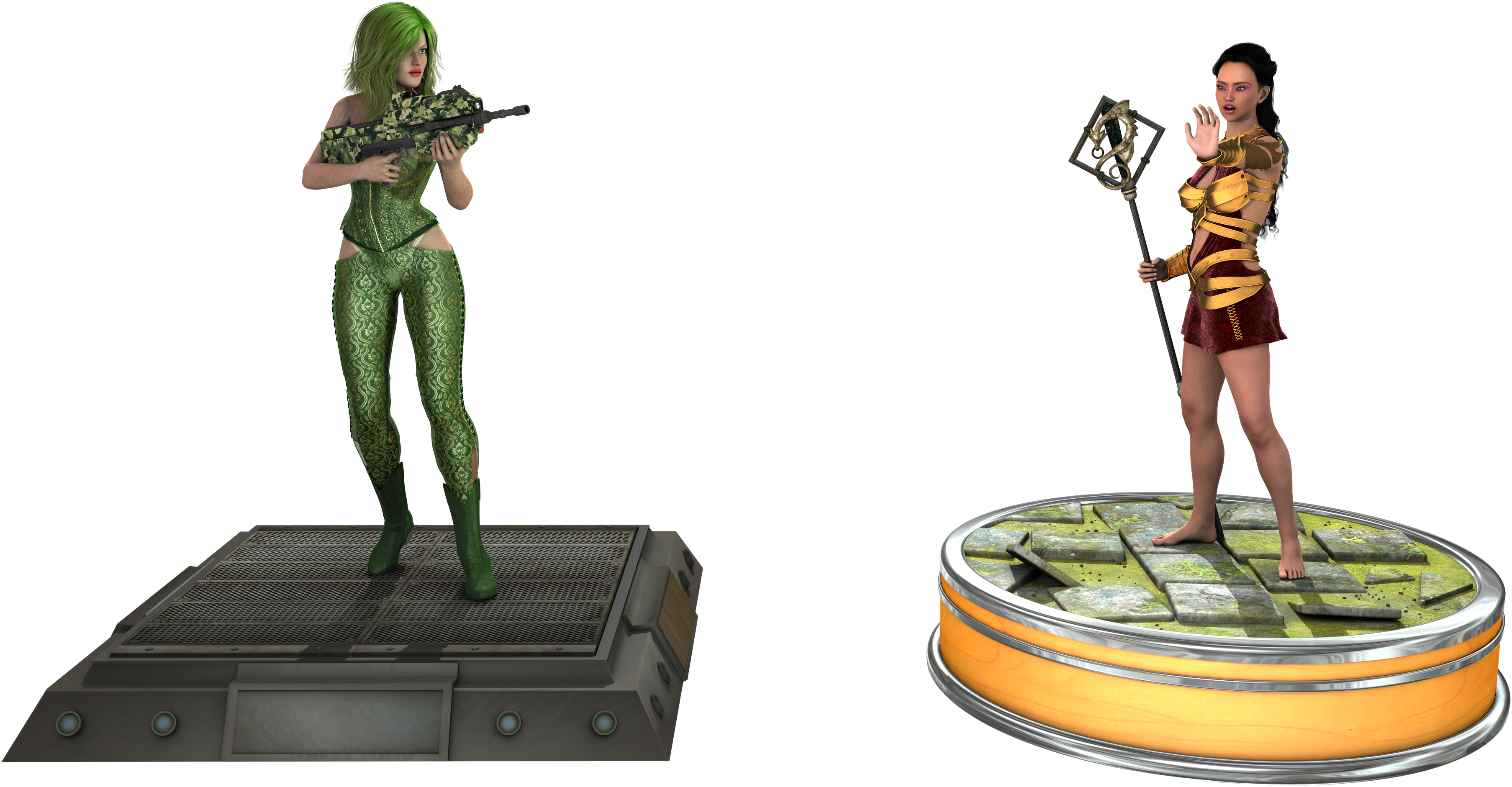 Chess Queens Science Fiction And Fantasy - Sniper (3840x2160), Png Download