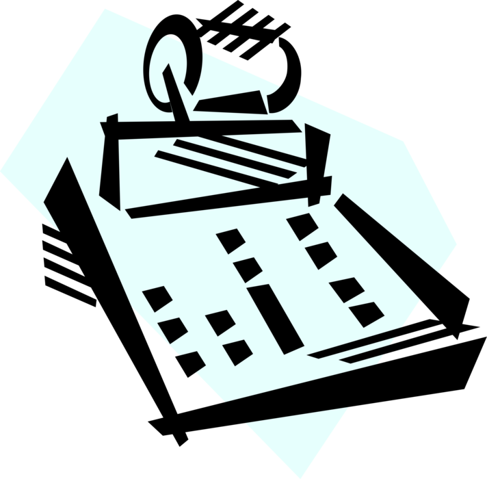 Vector Illustration Of Calculator Portable Electronic (712x700), Png Download