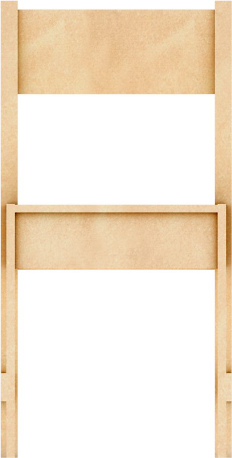 Frontview - Folding Chair (1000x1000), Png Download