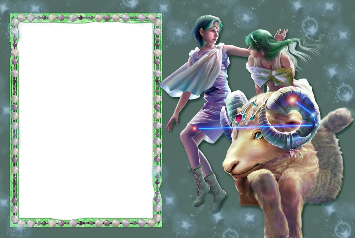 Transparent Clipart Image Photo Frame For Girl - Aries (1197x803), Png Download