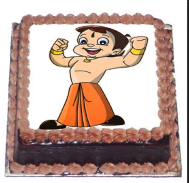 Chhota Bheem Birthday Cake (600x861), Png Download