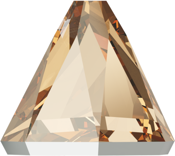 Swarovski 2019 Round Spike Flat Back Crystal Golden - Swarovski Ag (600x600), Png Download
