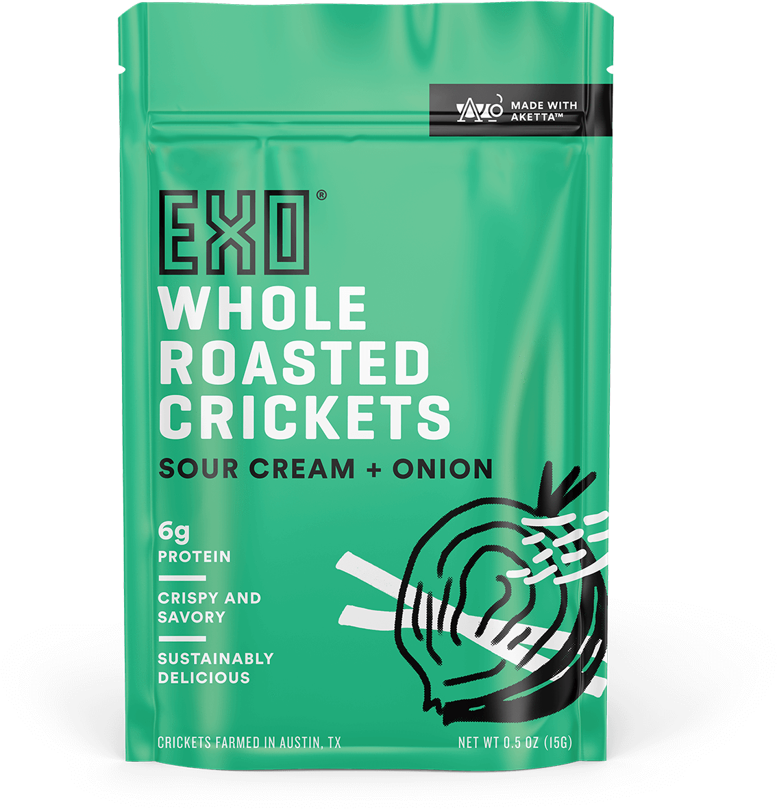 Sour Cream & Onion Roasted Crickets - Sour Cream (1280x1280), Png Download
