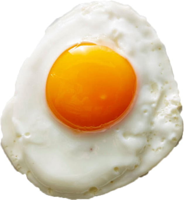 Seasoned Orgnaic Tofu, Black Beans, Roasted Garlic, - Up Side Down Egg (689x736), Png Download
