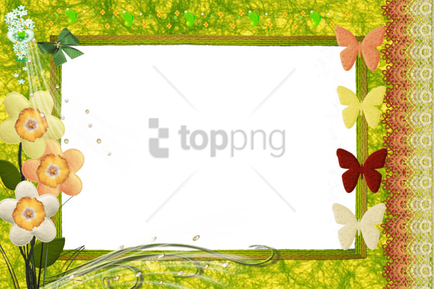 Free Png Download Children Borders And Frames Png Png - Family Photo Frame Background (850x567), Png Download