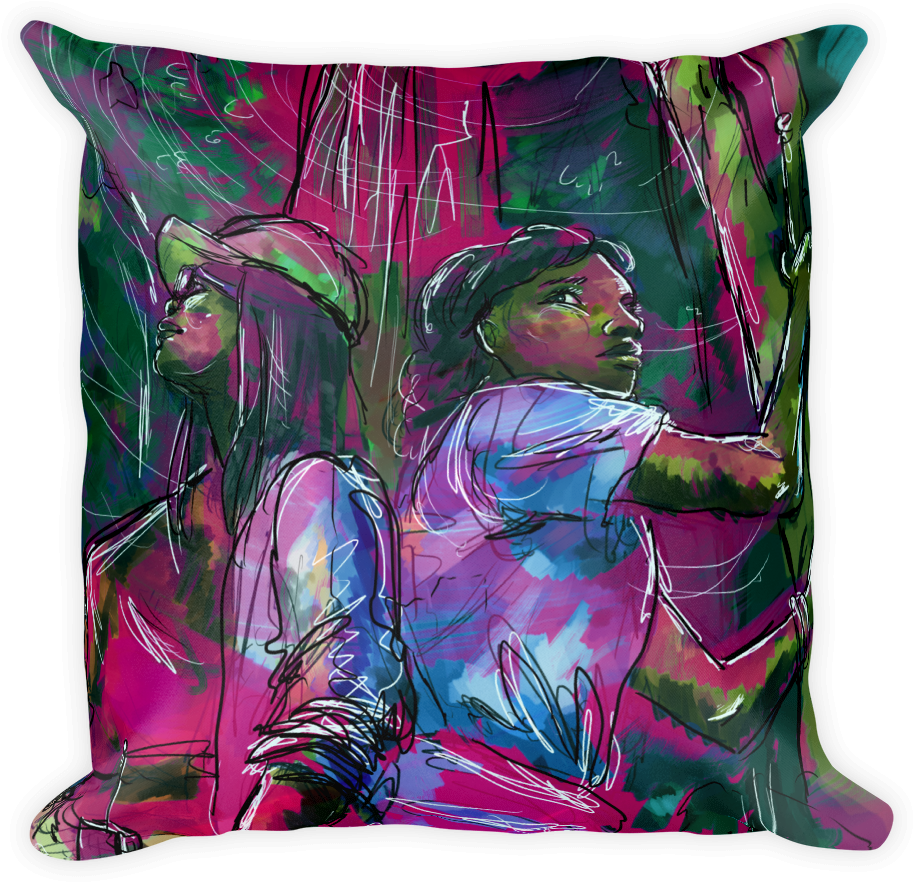 Jungle Pillow Jungle Pillow - Cushion (1000x1000), Png Download