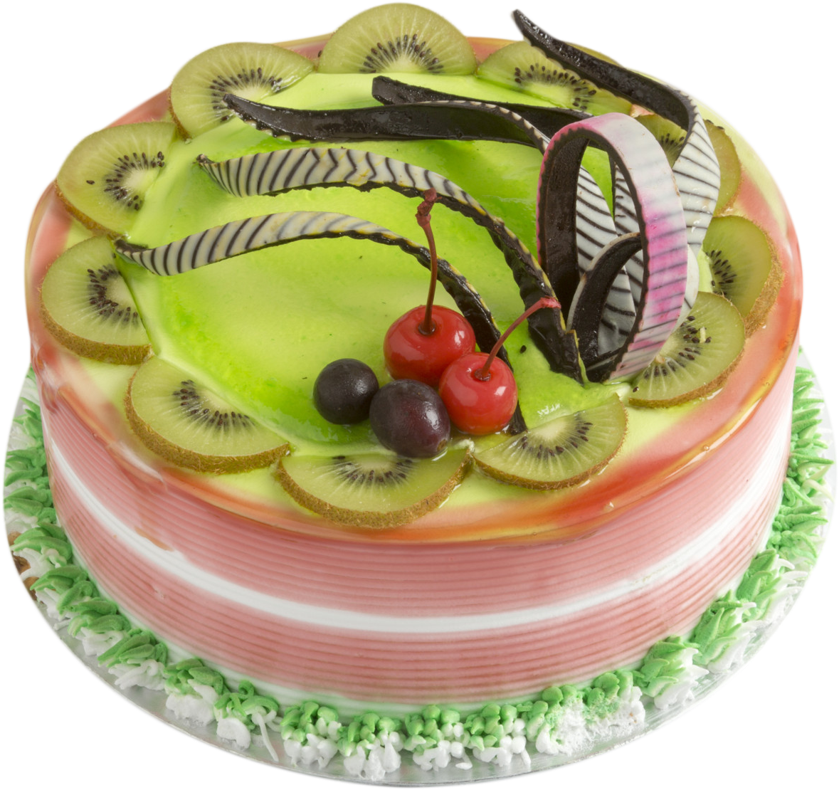 Kiwi Cake - Birthday Cake (2160x1440), Png Download