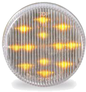 5 Inch Round Truck Marker Light With Clear Lens - Headlamp (600x600), Png Download